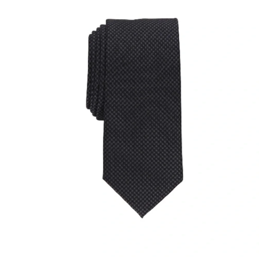 Alfani Men's Dove Slim Tie, Created for Macy's - Black